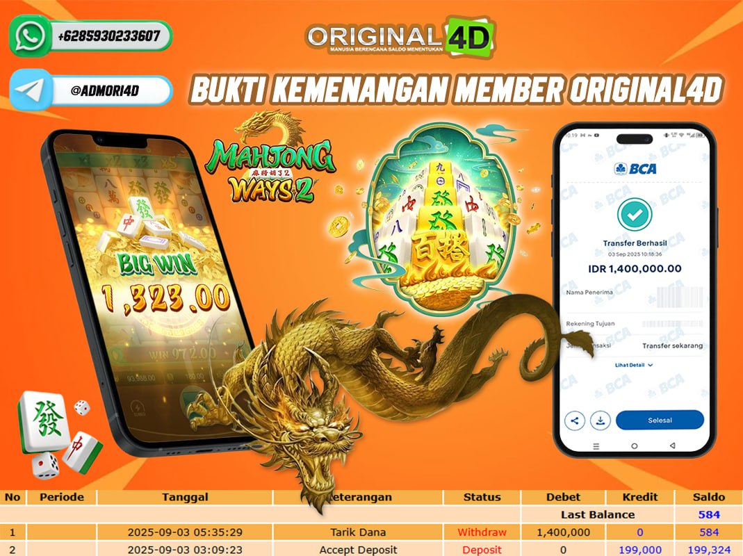 Mahjong Ways Original4D, Berikan Bukti Bukan Cuma Janji!